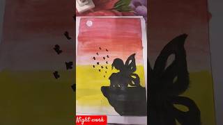 How to make painting 🎨🖌️ drawing art painting thinking shortvideo [upl. by Annaya]