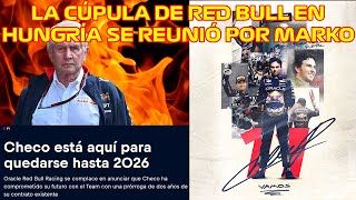 CON CHECO INAMOVIBLE HASTA 2026 LA CÚPULA DE RED BULL SE REUNIÓ EN HUNGRÍA POR EL CONTRATO DE MARKO [upl. by Carrew]