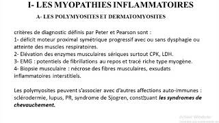 Myopathies inflammatoires Dr kohil [upl. by Farrah]