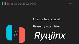 Ryujinx Error Code 20020007 [upl. by Eniamret]