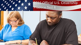 US Citizenship Practice Test 8 [upl. by Nylodam]