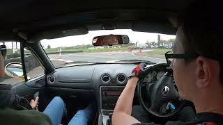 Oxford Motor Club Bocardo Autosolo Shenington Kart Track October 1324 Mazda mx5 [upl. by Ardnoel10]