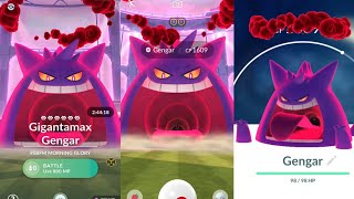 World First Ever Gigantamax Gengar Raid in pokemongo [upl. by Weight262]