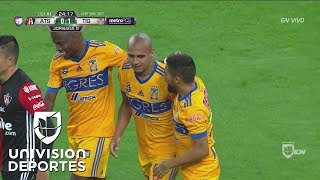 ¡GOL Atlas 11 Tigres  Chaka Rodríguez  Liga MX Jornada 8 [upl. by Yrolg]