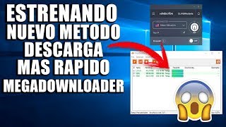 Nuevo Y Mejor Metodo Para Descargar Con MEGADOWNLOADER Mas Rapido y Facil [upl. by Nidia]