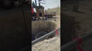 Precast Manhole Installation  pinoyvloggers [upl. by Jadd]