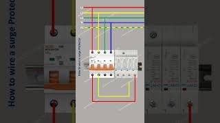 How to wire a surge protector  surge protector device wiring connection method Electricalgenius [upl. by Mauchi550]