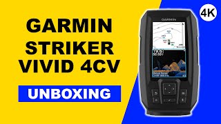 Garmin Striker Vivid 4cv Unboxing 4K 0100255001 [upl. by Zinah]