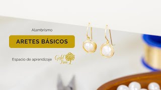 Cómo Hacer Aretes de Perla con Solo Alambre y Pinzas  Tutorial Fácil [upl. by Normak]