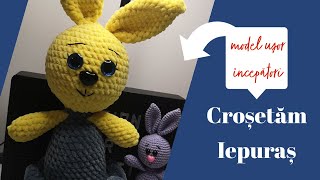 Crosetam iepuras amigurumi mami Tzup Tzup bebe Tzup Tzup model usor  incepatori [upl. by Eonak]