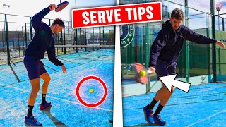 PRO TIPS TO IMPROVE YOUR PADEL SERVE  the4Set [upl. by Penman613]