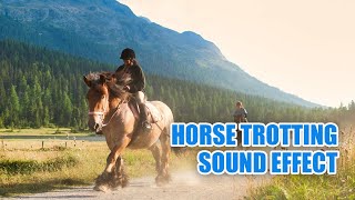 Horse Trotting Sound Effect 🐎 Horse Hoof Sounds [upl. by Drannel842]