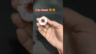 Clay donat making clayvideos diy clay clayfastfoodclayvegetables [upl. by Sumahs]