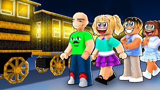 RIDING THE POLAR EXPRESS ON ROBLOX funny momments [upl. by Nalniuq]