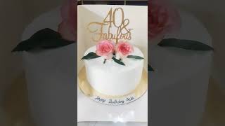 40th birthday cake ❤️🥰😍 YouTube short video 😍📸 [upl. by Ssew]