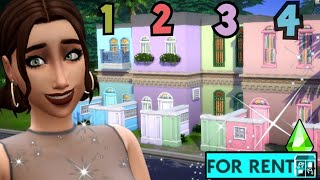 I built a Pastel Apartment in The Sims 4 For Rent First Reaction [upl. by Persas493]