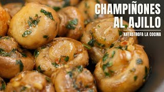 Champiñones al ajillo la receta de champiñones mas fácil y rápida listos en 15 minutos [upl. by Sharman986]