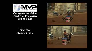 Gentry Dyche 2022 Josey Duncan Oklahoma Barrel Racing Clinic Compare Final Run vs Final Run Champion [upl. by Elysha565]