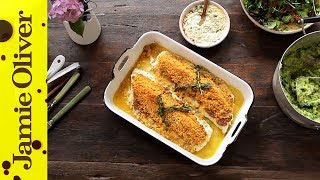 Tasty Crusted Cod  Jamie Oliver [upl. by Annoirb284]