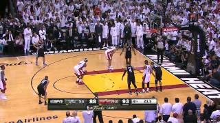 NBA Finals 2013 Game 7 Final minute [upl. by Htennek]