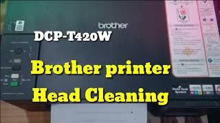 How to Brother DCPT420W Head Cleaningtechnology computer smart [upl. by Mccowyn]