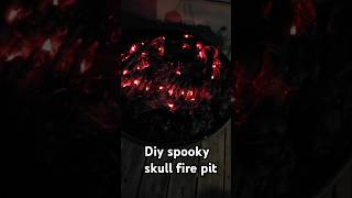 Diy Outdoor Halloween spooky skull fire pit [upl. by Ariana]