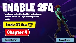 How to Enable 2FA on Fortnite Chapter 4 [upl. by Yenhoj]