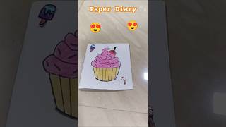 How to make diary with papereasy paper diy shortsdiary paperdiycrafteraditi [upl. by Macey]