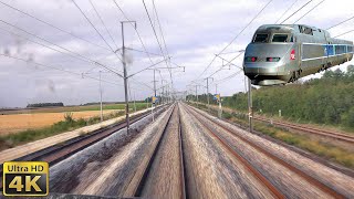 4K TGV Cabride Paris Montparnasse  Rennes en TGV Atlantique [upl. by Zosema]