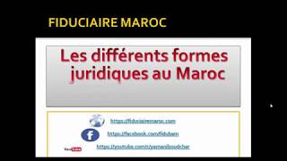 Les formes juridiques dentreprises au Maroc  Personne physique [upl. by Anegal]