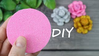 DIY Rose  Rosa faça você mesmo  Rosa de bricolaje  Роза из фоамирана своими руками [upl. by Alilak123]