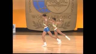 Helena Cardoso Claudio Franzen Brazil  1994 World Aerobic Championship [upl. by Pessa]