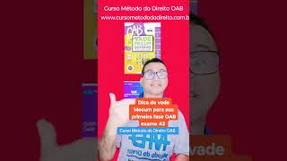 Curso Método do Direito OAB recomendo esse Vade Mecum 42 OAB [upl. by Dayiz]