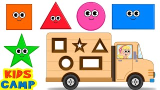 Best Learning Videos for Toddlers  Learn Shapes for Children with Fun Play Wooden Toy Truck [upl. by Mayer]