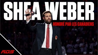 Shea Weber honoré par les Canadiens au Centre Bell [upl. by Nnylaj]