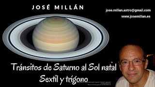 Aspectos de Saturno por tránsito al Sol natal Sextil y trígono [upl. by Idur]