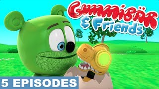 Gummy Bear Show First 8 Episodes  Incredible Shrinking GummyThe ContestMacaroni Plant and more [upl. by Isidora]