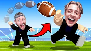 Playing Football with my SON in Roblox [upl. by Emya516]