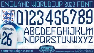 🔥England Worldcup 202223 Font Free Download by Sports Designss  Download Free Football Font🔥 [upl. by Feinstein147]