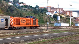 Regua Station  R 869 departs for Pinhao Estação da Régua  IR 869 Parte para Pinhão 2010 2024 [upl. by Suoicserp441]