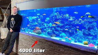 GERMAN REEF TANKS  XXL Hunter Reef Tank  4000 liter  1055 gallon  SALTWATERAQUARIUM [upl. by Monk]