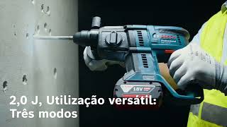 GBH 18V 21 Martelo perfurador sem fio SDS plus Bosch Professional [upl. by Burger]