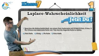 Laplace Wahrscheinlichkeiten  Klasse 7 ★ Übung 1 [upl. by Nowed981]