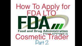 FDA License To Operate as Cosmetic Trader Part 2 [upl. by Gilbertina]