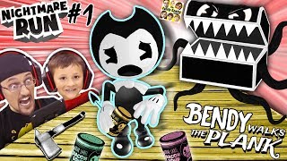 BENDY amp THE INK MACHINE NIGHTMARE RUN Monster Treasure Chest Episode 1 FGTEEV Walks the Plank [upl. by Hsaka]