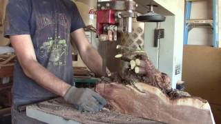 Milling An Entire Mesquite Tree On A 24quot Bandsaw [upl. by Cho]