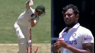 TNatarajan 1st Inning Wickets in Test Debut  Ind vs Aus 4th Test 2021 [upl. by Luamaj13]