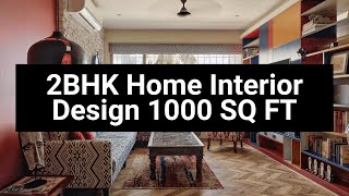 2BHK Home Interior Design 1000 SQ FT [upl. by Curkell]