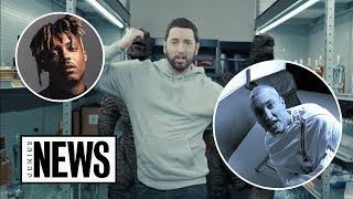 Breaking Down Eminem amp Juice WRLD’s “Godzilla” Video  Genius News [upl. by Tierell]