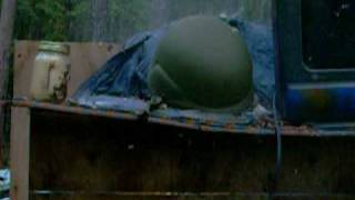 Army Issue Kevlar Helmet VS 8x56r Steyr M95 [upl. by Ferino]